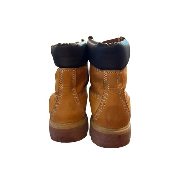 Timberland 100618040 Men's Size 8.5 Work Boots Padded Collar - Wheat Nubuck READ - Picture 5 of 8